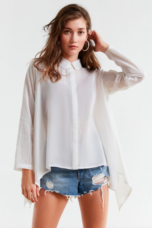 UO Trapeze Button-Down Shirt | Urban Outfitters