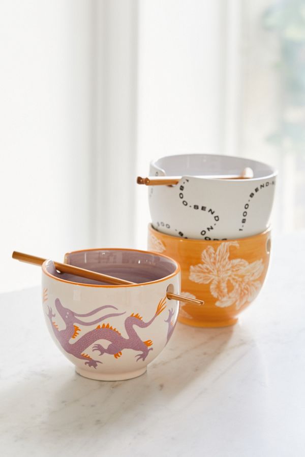 Slide View: 1: Mix + Match Noodle Bowl + Chopstick Set