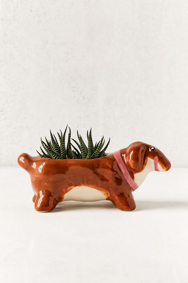 Slide View: 1: Winnie Dog Planter