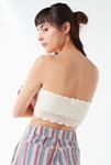 Thumbnail View 3: UO Lace-Up Crochet Bandeau Sweater