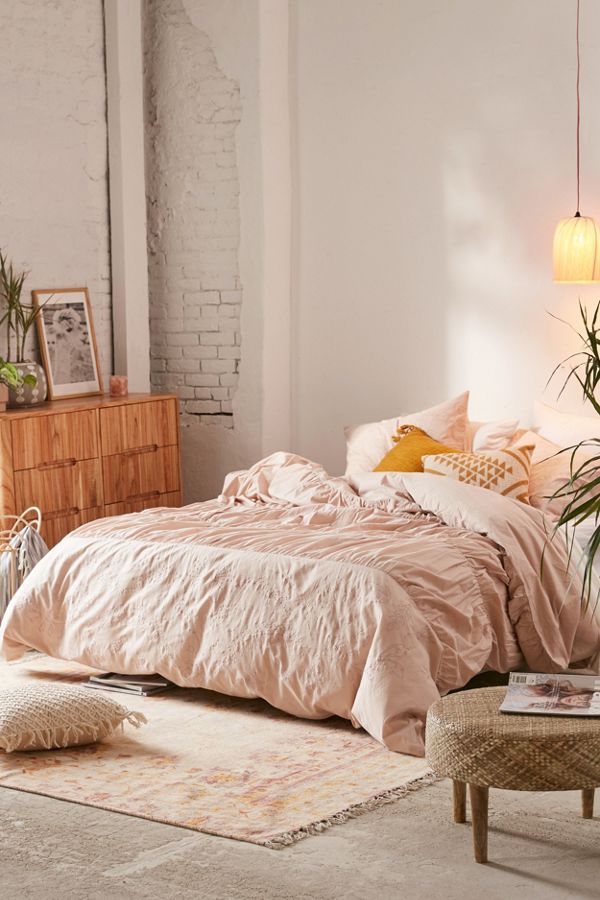 Slide View: 1: Monica Eyelet Duvet Cover