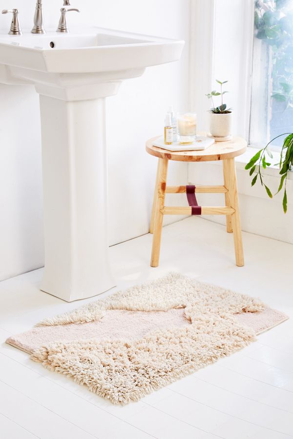 Slide View: 1: Lila Mixed Shag Bath Mat