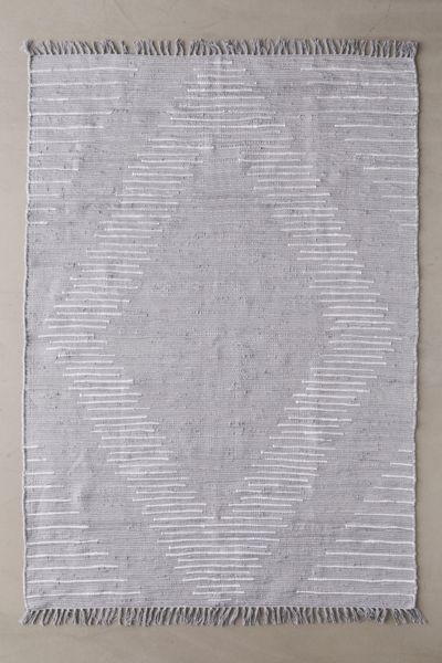 Urban Outfitters Wyatt Woven Rug In Grey