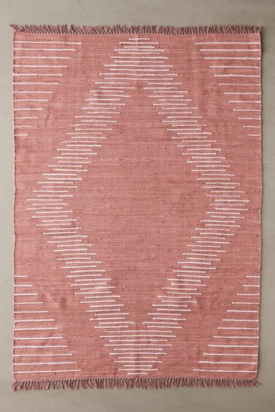 Urban Outfitters Wyatt Woven Rug In Rose