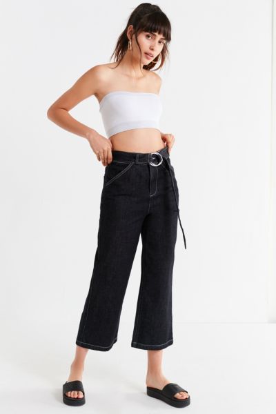 BDG D-Ring Wide Leg Cropped Jean | Urban Outfitters