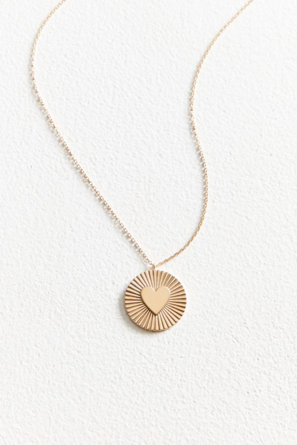 Jennifer Zeuner Jewelry X UO Fluted Heart Necklace | Urban Outfitters