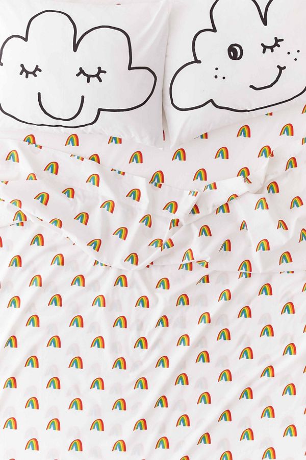 Slide View: 1: Jarmél By Jarmel For UO Rainbow Sheet Set