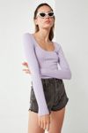 Thumbnail View 1: UO Sage Scoop-Neck Pullover Sweater