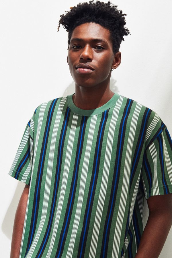 UO Balanced Vertical Stripe Dad Tee | Urban Outfitters