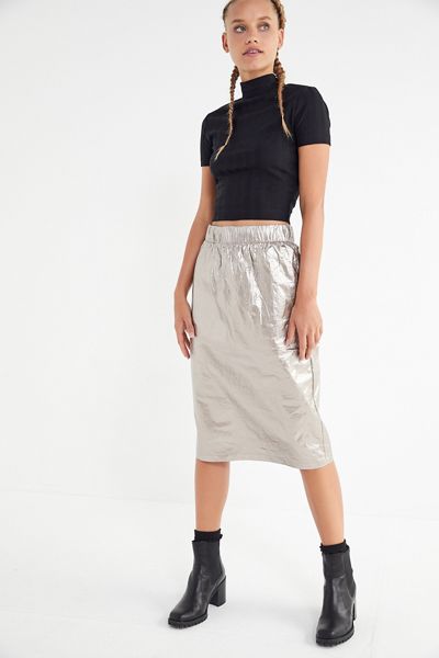 Stussy Vera Metallic Midi Skirt