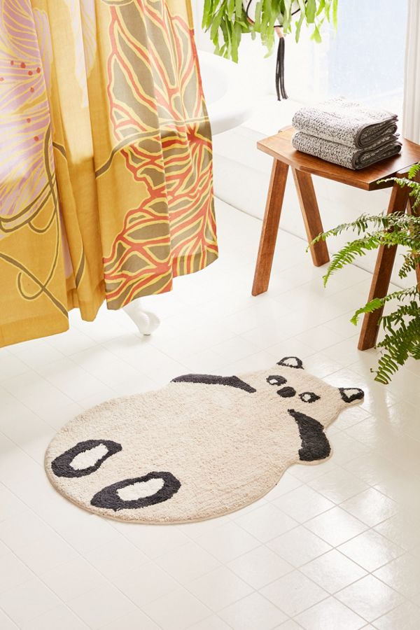 Slide View: 1: Panda Bath Mat
