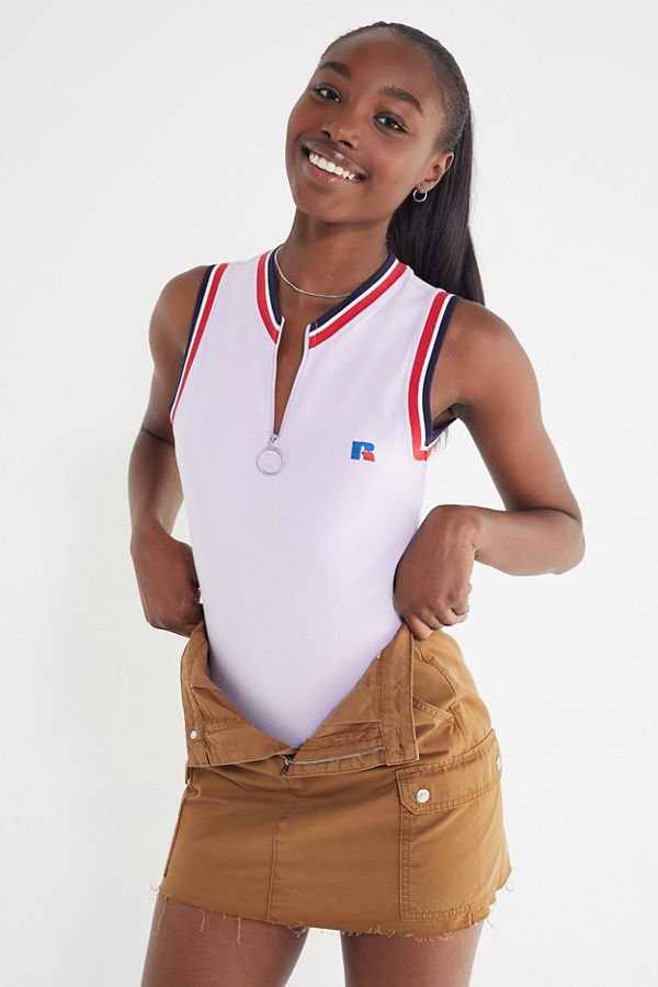 Slide View: 4: Russell Athletic Elektra Sleeveless Bodysuit