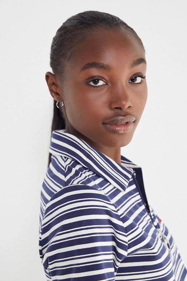 Russell Athletic Aella Striped Polo Shirt | Urban Outfitters