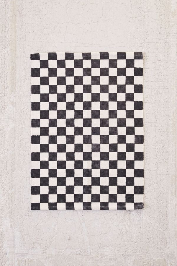 Checkerboard Printed Rug Urban Outfitters Canada