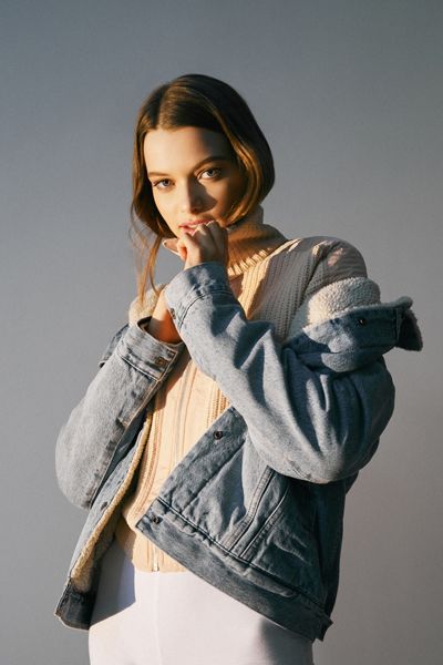 Levi’s Oversized Denim Sherpa Trucker Jacket