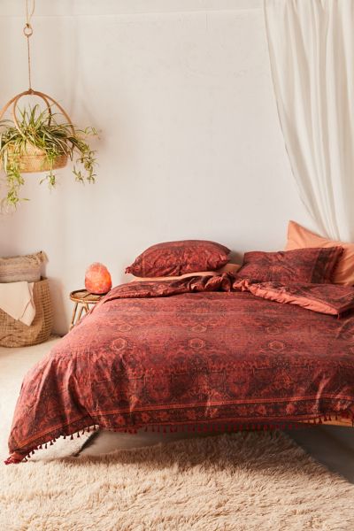 Shoptagr Minka Rug Print Tassel Duvet Cover By Urban Outfitters