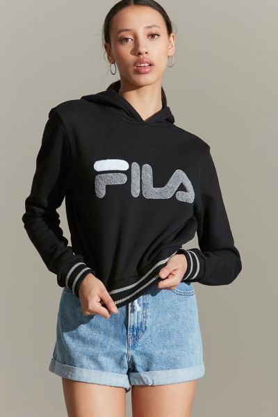 FILA Rosemary Cropped Hoodie Sweatshirt | Urban Outfitters