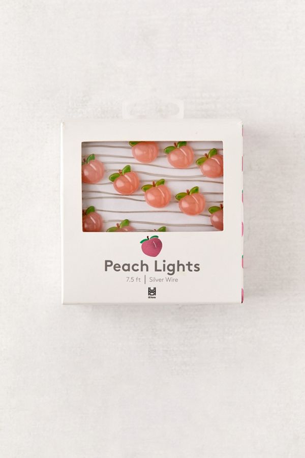 Slide View: 1: Peach Battery Powered String Lights
