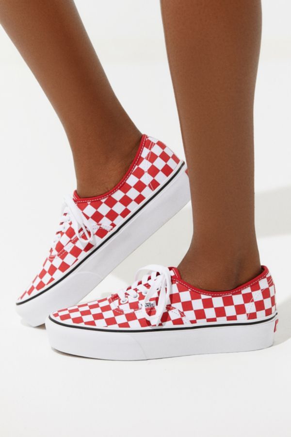 Vans Authentic Platform Checkerboard Sneaker | Urban Outfitters