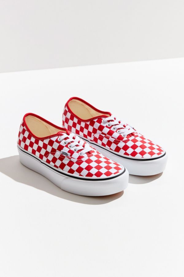 Vans Authentic Platform Checkerboard Sneaker | Urban Outfitters