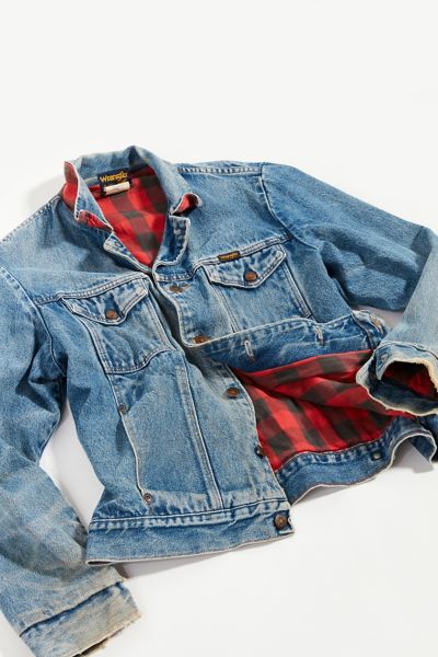wrangler flannel lined jean jacket