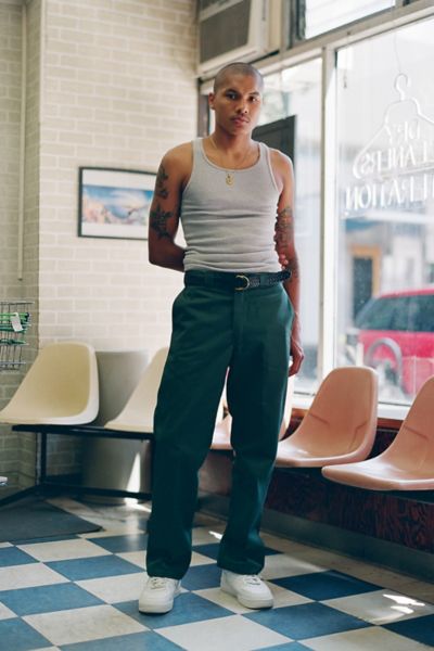 Dickies 874 Straight Pant In Dark Green