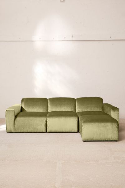 Urban Outfitters Modular Velvet Sofa