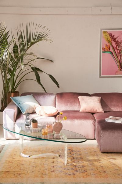 Urban Outfitters Modular Velvet Sofa