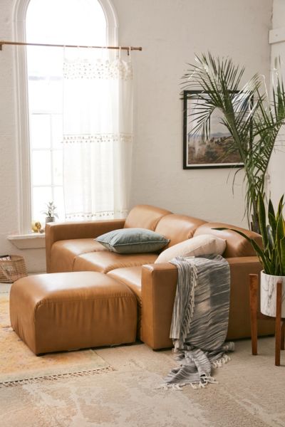 Urban Outfitters Modular Recycled Leather Sofa
