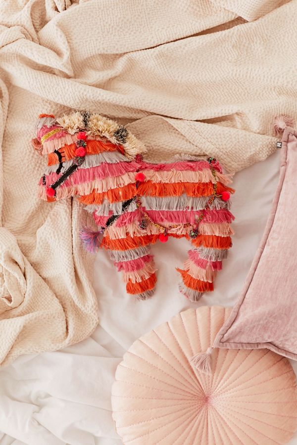 Slide View: 1: Piñata Fringe Throw Pillow