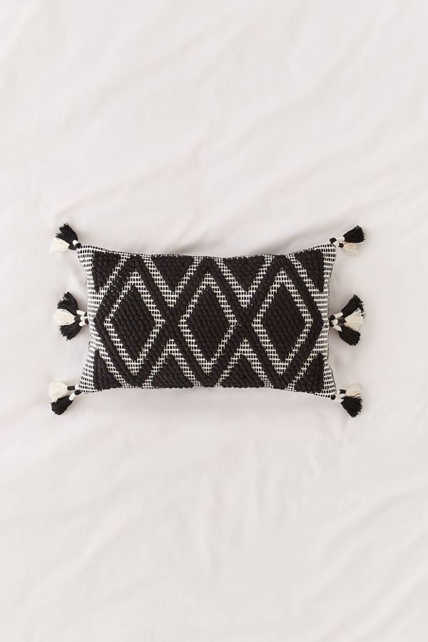 Slide View: 1: Lua Geo Textured Bolster Pillow