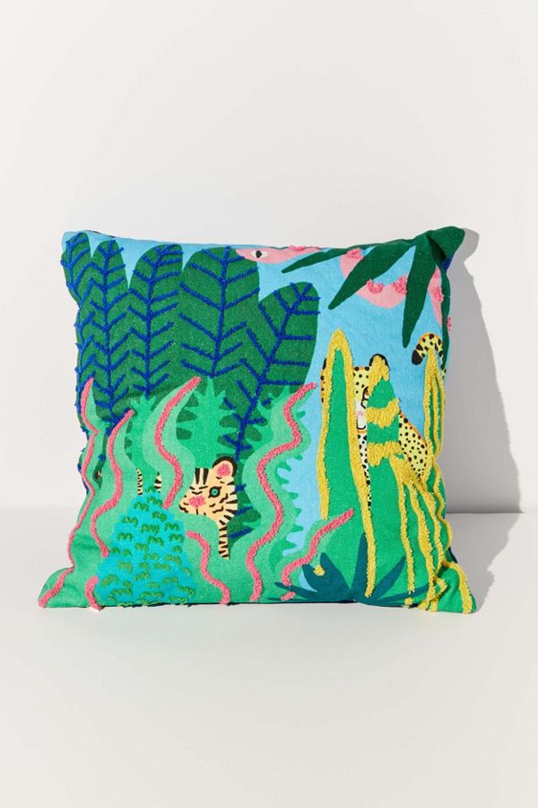 Slide View: 1: Jarmél By Jarmel For UO Wild Buddies Throw Pillow