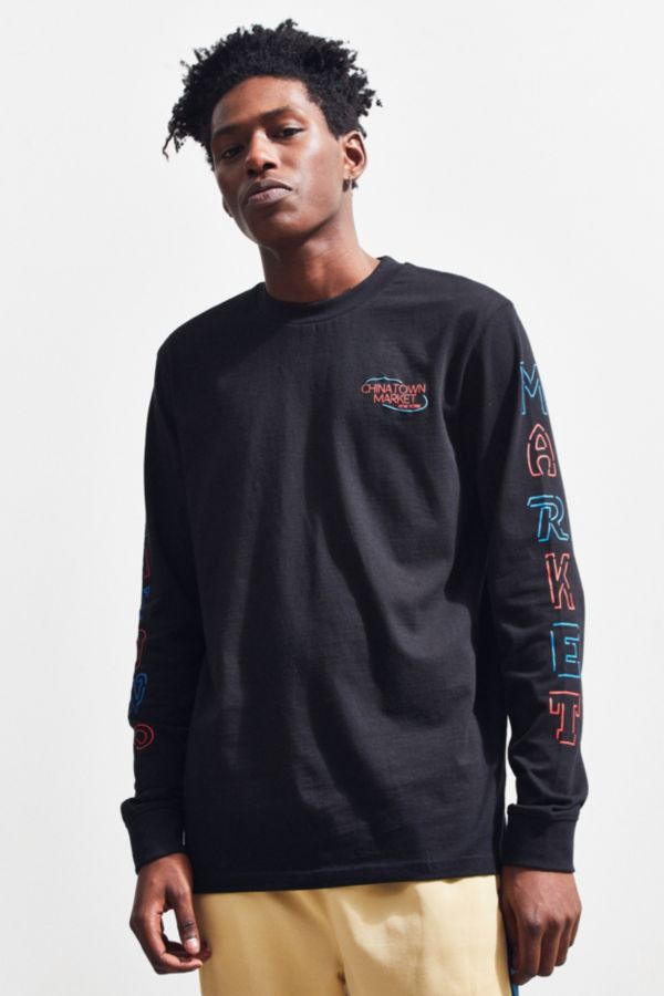 Chinatown Market Neon Open Long Sleeve Tee | Urban Outfitters