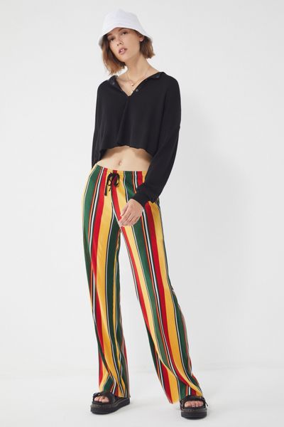 UO Vertical Stripe Plisse Pant
