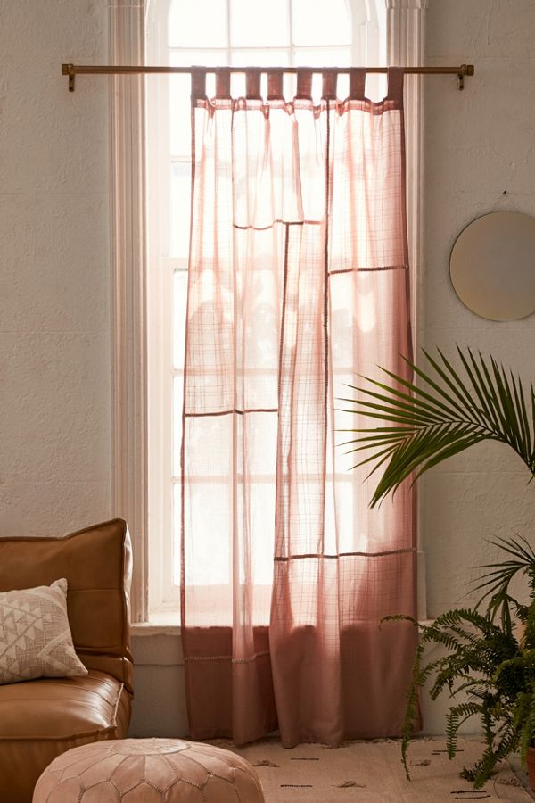 Slide View: 1: Chloe Patchwork Gauze Curtain