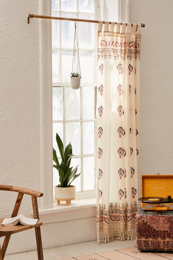 Slide View: 1: Sofi Block Print Window Panel