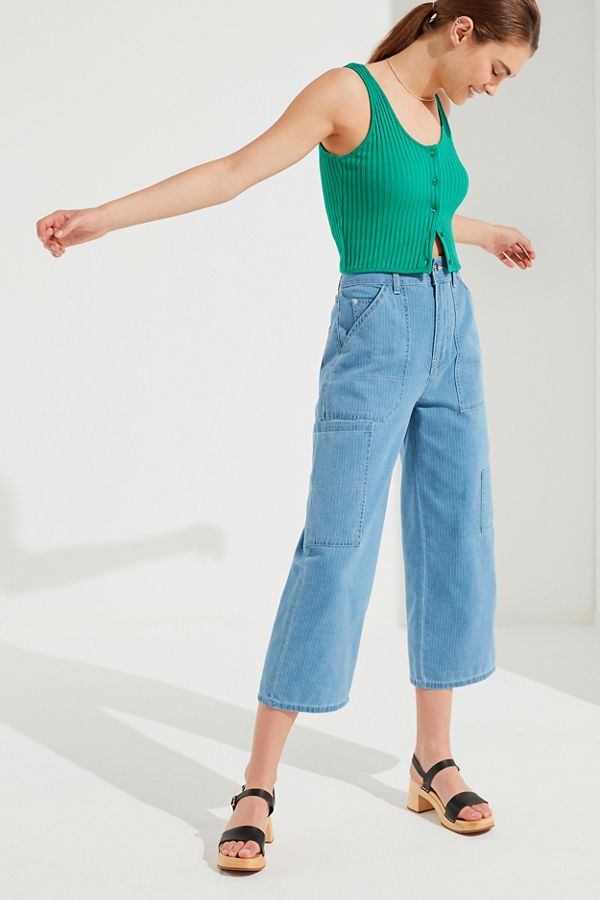 Slide View: 2: BDG Victoria Striped Carpenter Jean