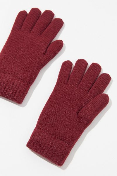 Flat Knit Chenille-Lined Glove