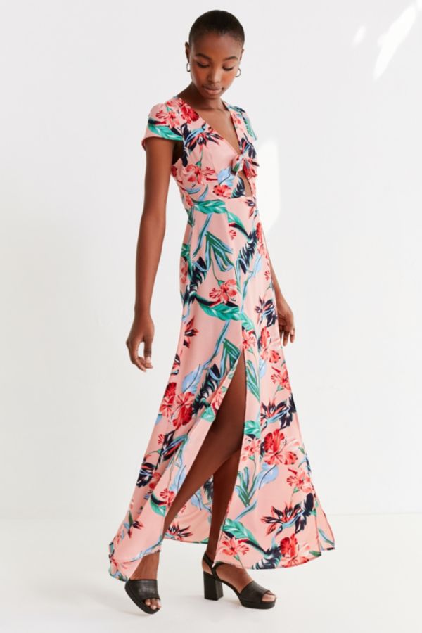 Love + Harmony Tie-Front Maxi Dress | Urban Outfitters