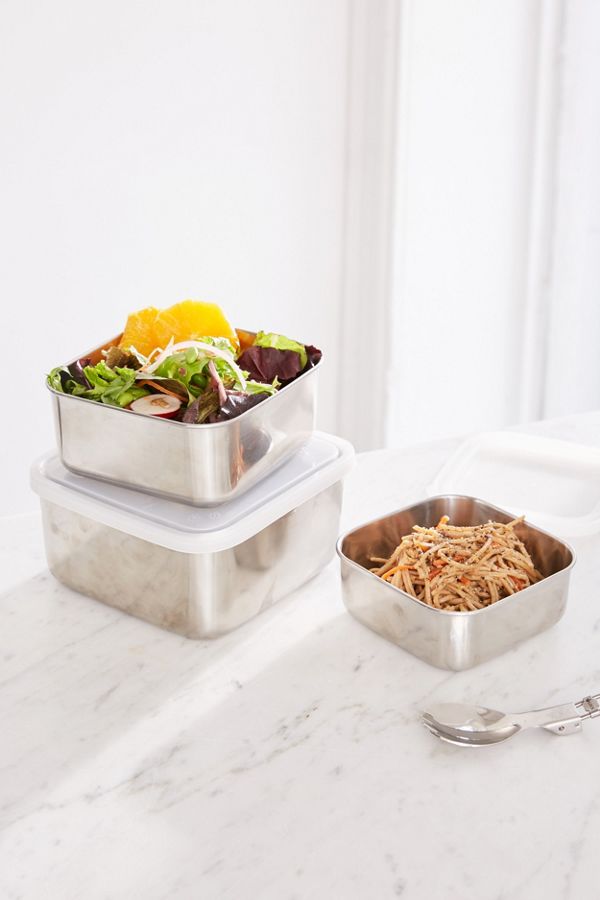 Slide View: 1: Stainless Steel To-Go Container