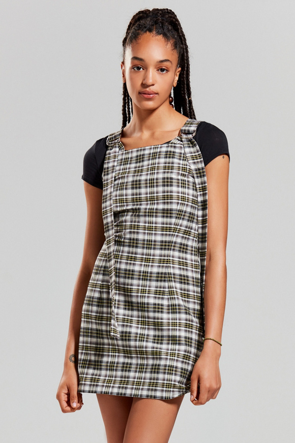 The Ragged Priest Hitch Plaid Dress Urban Outfitters