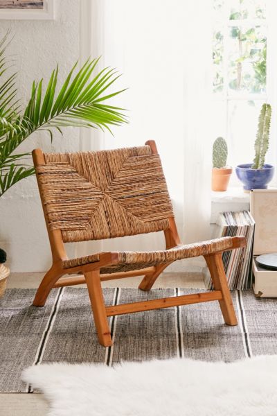 Urban Outfitters Claudia Woven Chair In Brown