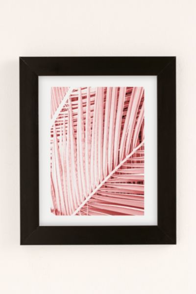 Honeymoon Hotel Pink Tropics Art Print In Modern Black