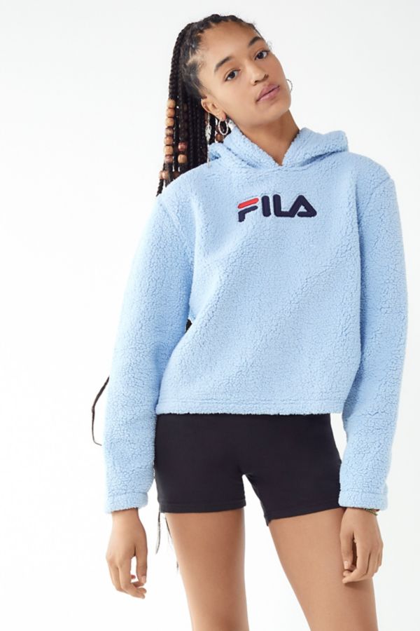 FILA UO Exclusive Teddy Hoodie Sweatshirt | Urban Outfitters