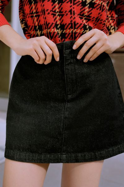 BDG Clean Denim Tailored Skirt