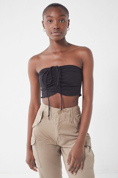 UO Tomi Cropped Tie Tank Top