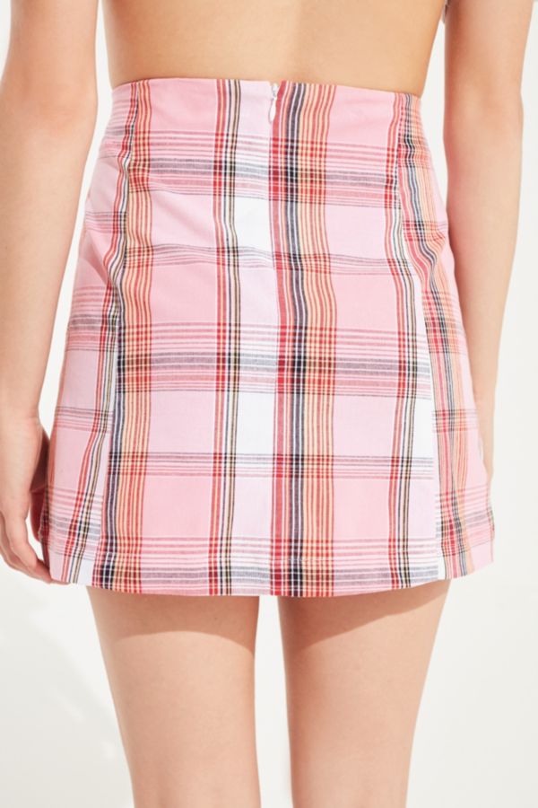 Urban Renewal Remnants Pastel Plaid Skirt | Urban Outfitters