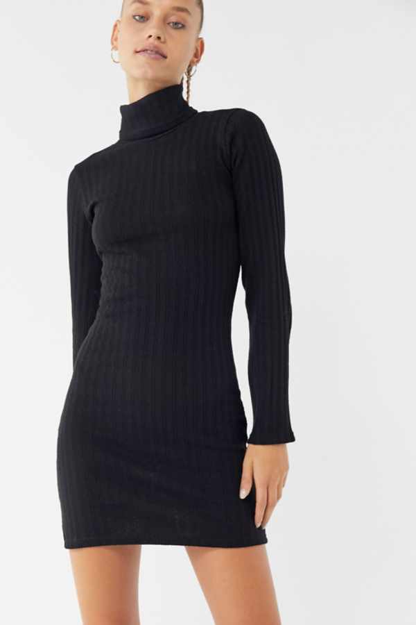 Textured Turtleneck Sweater Dress | Urban Outfitters