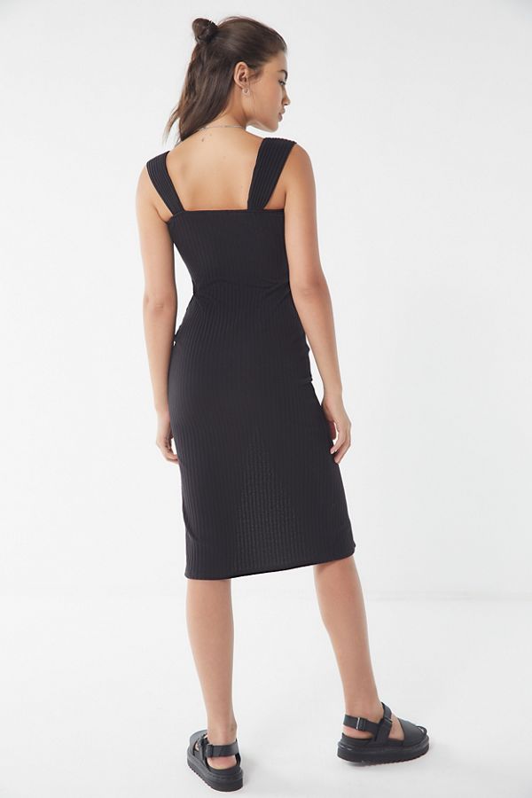 URBAN JUNGLE GLAM SUEDED KNIT MIDI DRESS