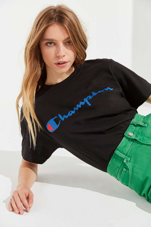 Champion & UO Logo Tee | Urban Outfitters